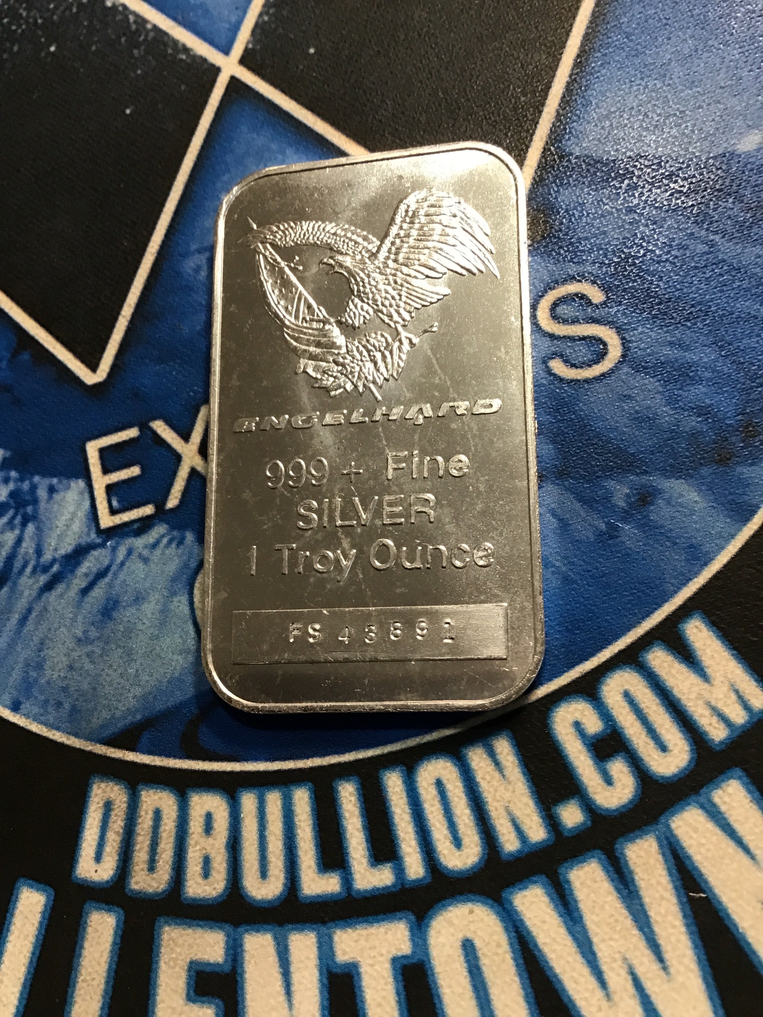 Engelhard 1 oz. Eagle Silver Bar