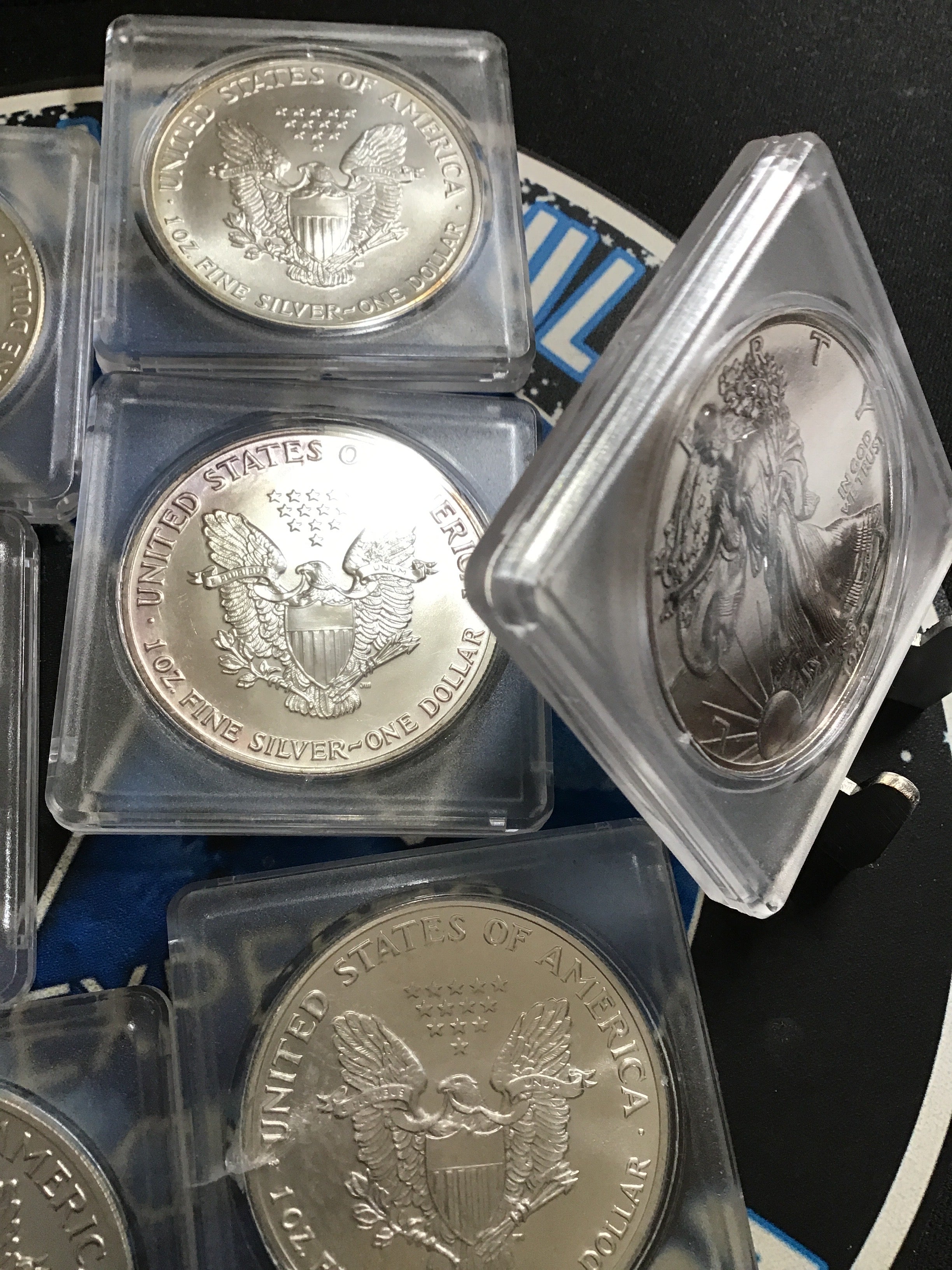 10-Random Date American Silver Eagles - .999 Fine Silver