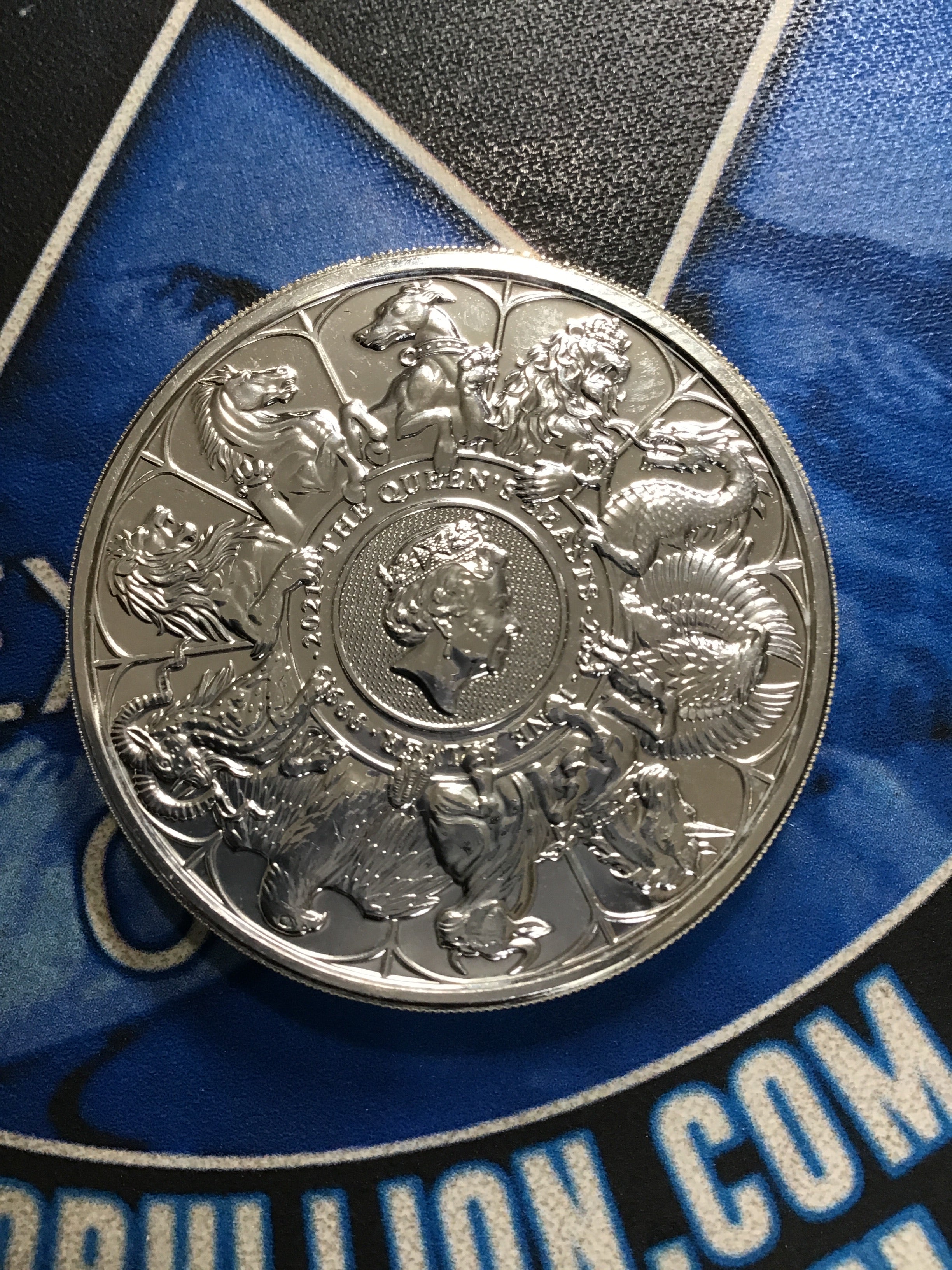 2021 Queen’s Beasts 2 oz. Silver Completer Coin